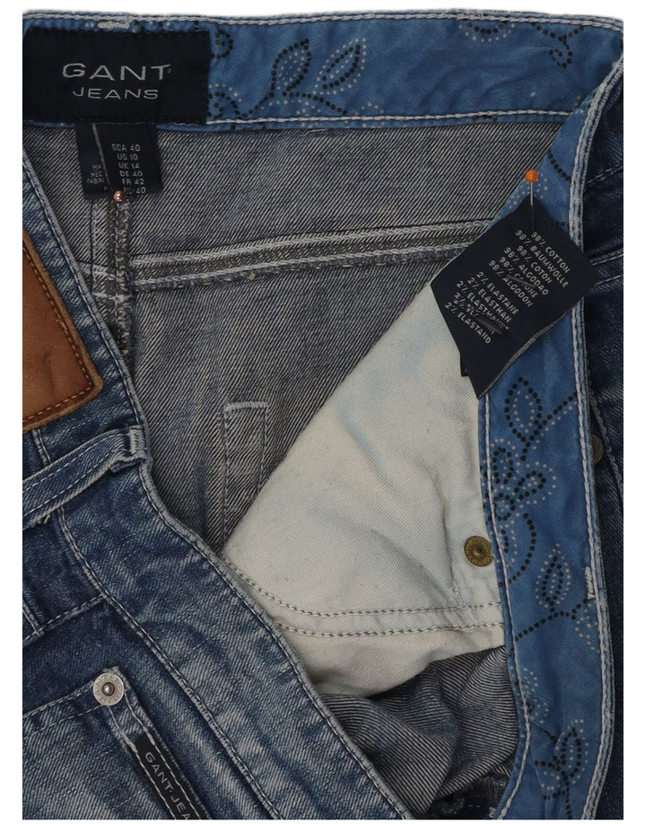 GANT Dame Denim Nederdel UK 14 Large W32 Blue Cotton