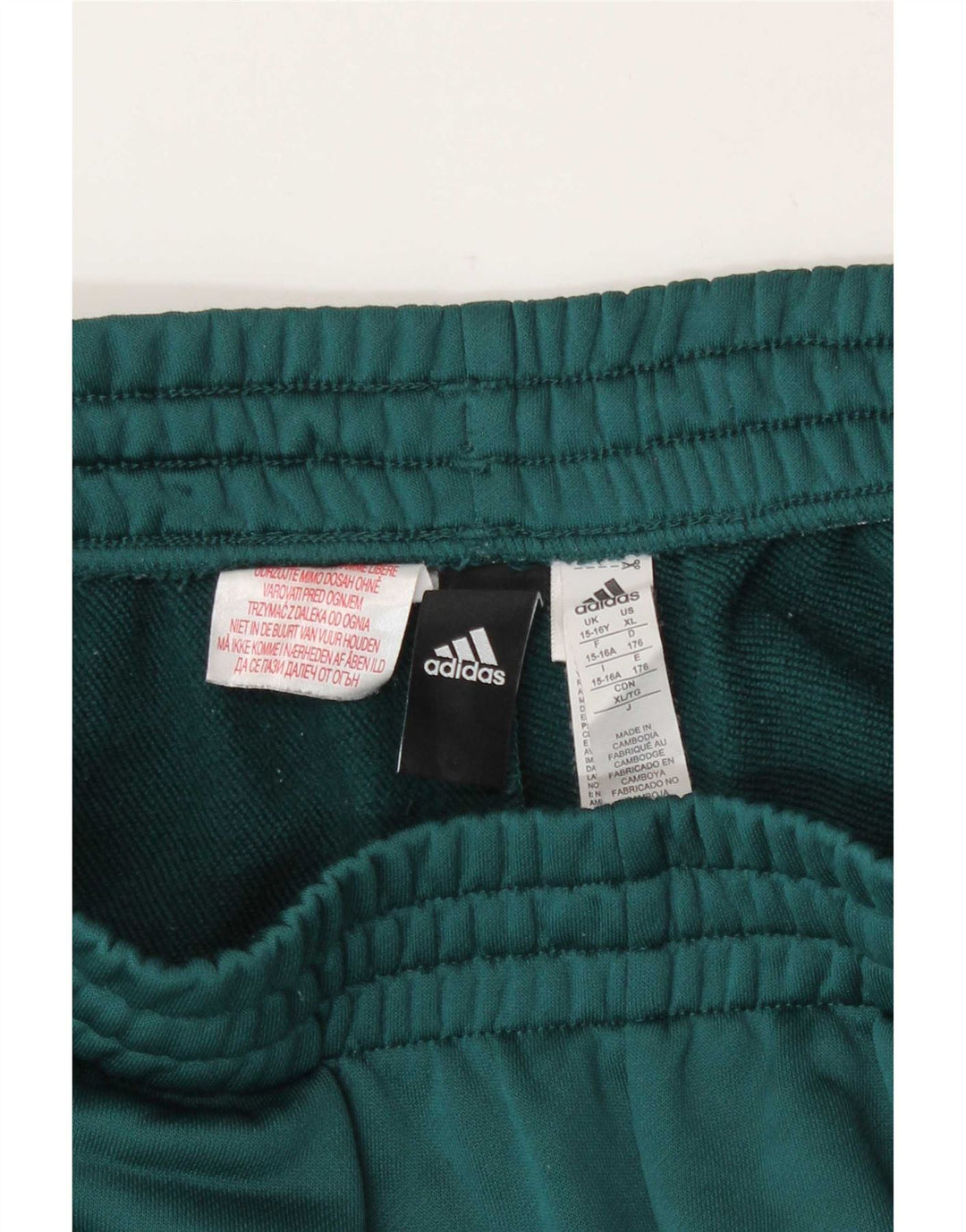 Adidas Boys Sports Shorts 15-16 år Grøn polyester