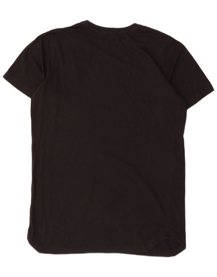 Nike kortærmet almindelig T-shirt top til mænd, stor sort bomuld