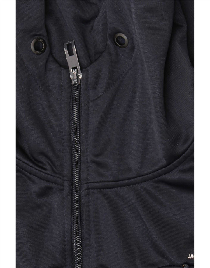 Jack & Jones Hættetrøje med lynlås til mænd Stor marineblå polyester