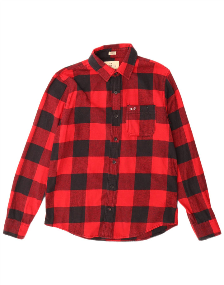 Hollister Herre Flanelskjorte Medium Rød Gingham Bomuld