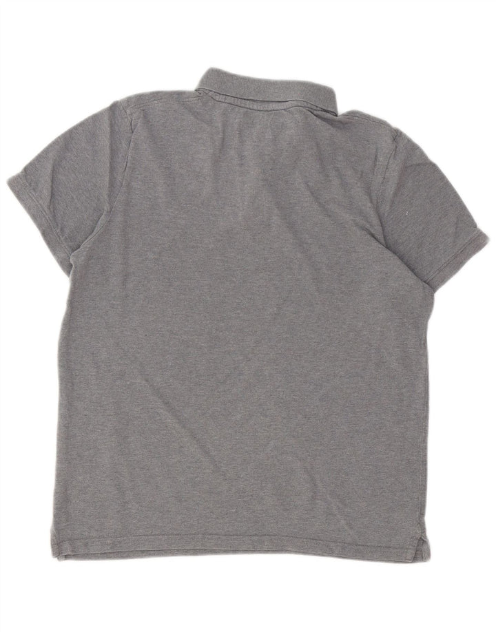 Jack & Jones herre poloshirt mellemgrå flækket bomuld