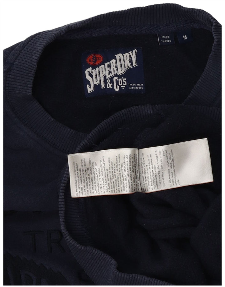 Superdry grafisk sweatshirt til mænd Medium marineblå bomuld