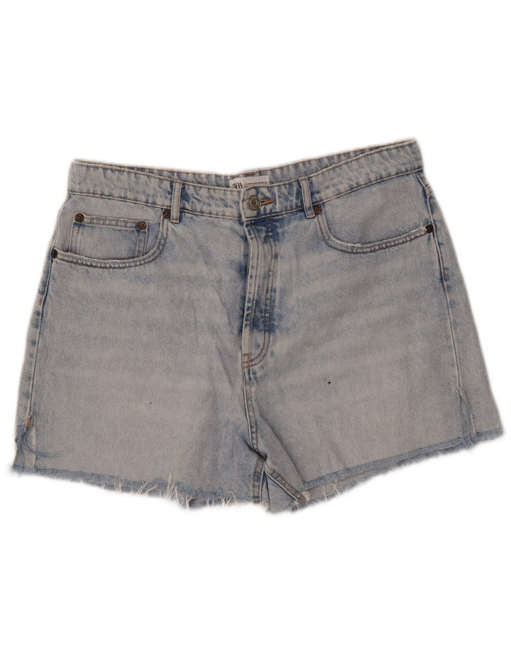 ZARA denimshorts til kvinder EU 46 2XL W36 Blå