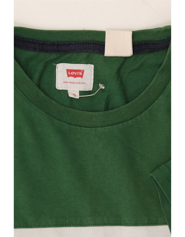 LEVI'S Mens Graphic T-Shirt Top Medium Multicoloured Colourblock Cotton Vintage Levi's and Second-Hand Levi's from Messina Hembry 