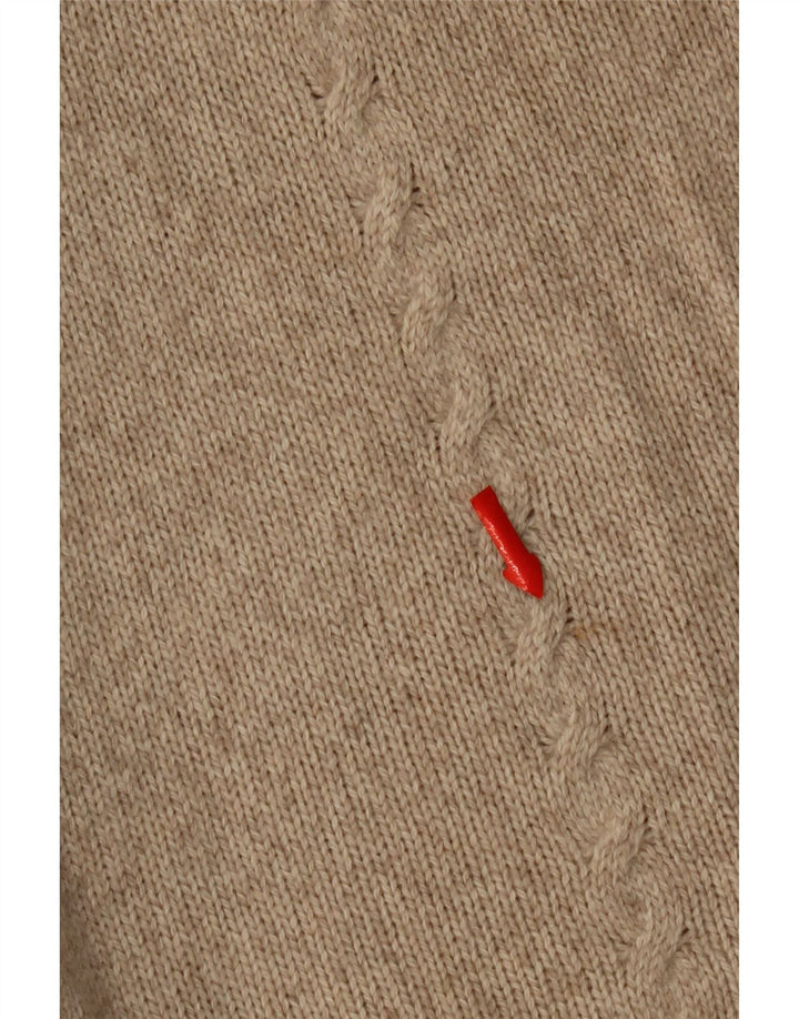 Massimo Dutti Dame Oversized Cardigan Sweater UK 10 Small Beige