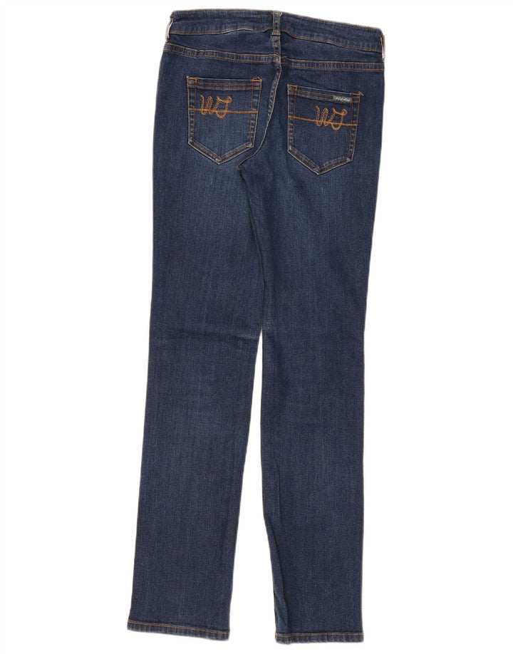 White Stuff Dame Straight Jeans UK 12 Medium W28 L30 Navy Blue Bomuld