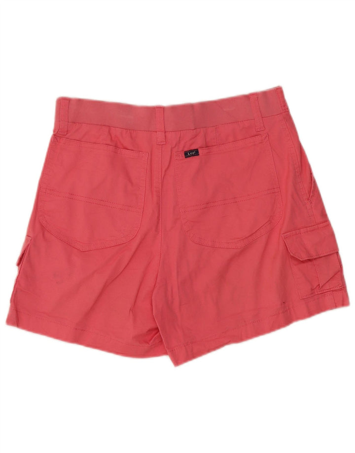 Lee Womens Cargo Shorts US 8 Medium W28 Pink Bomuld