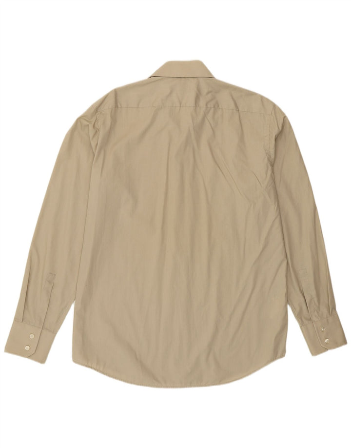 Hugo Boss Herreskjorte Str. 41 16 Stor Khaki Bomuld
