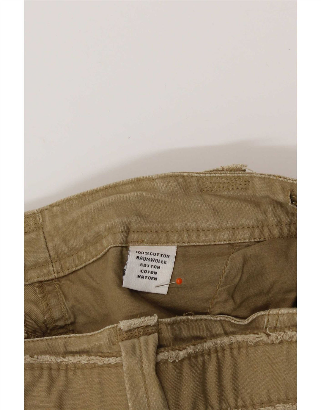 Vintage Herre Cargo Shorts IT 48 Medium W32 Khaki Bomuld