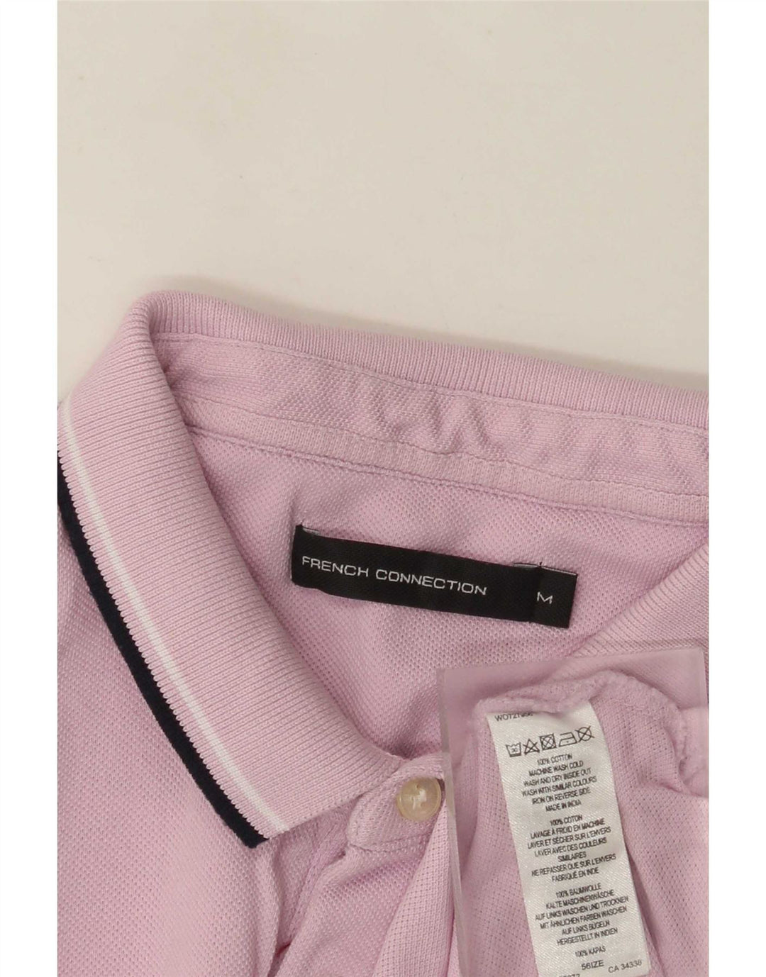 French Connection Herre Regular Fit Polo Shirt Medium Pink Bomuld