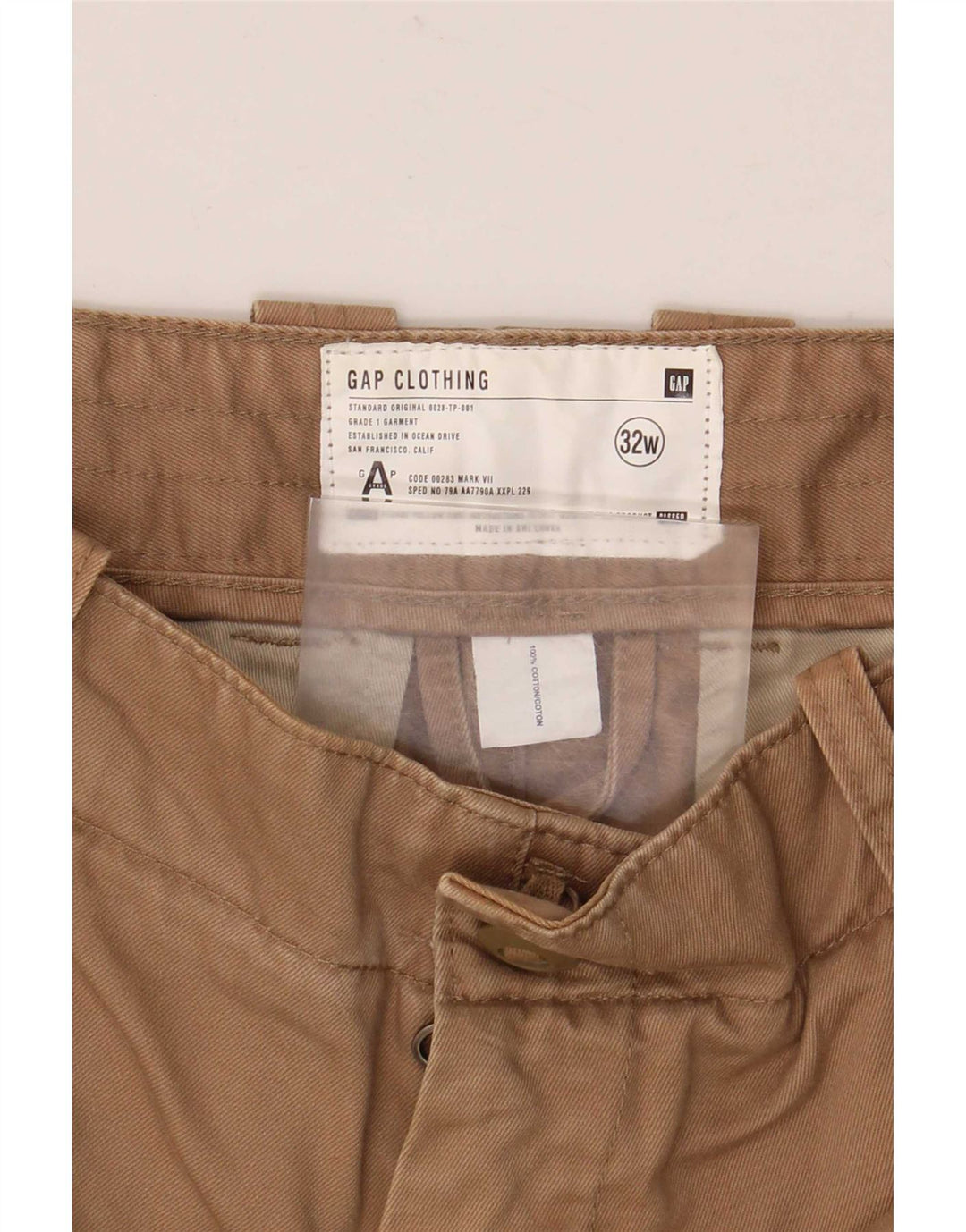 Gap Herre Cargo Shorts W32 Medium Beige Bomuld