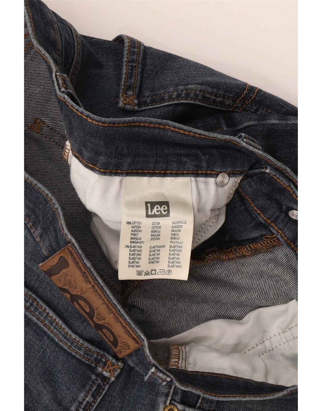Lee Herre Arvin Slim Jeans W32 L32 Marineblå Bomuld
