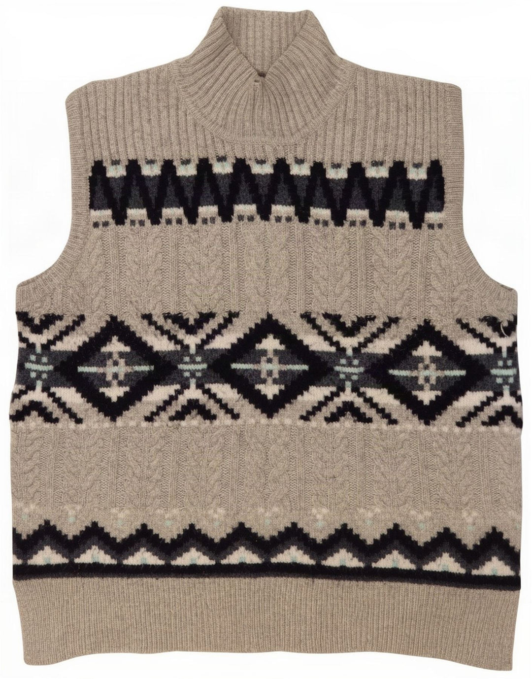 Marks & Spencer Herrevest Tank Top Mellemgrå Geometrisk Polyester