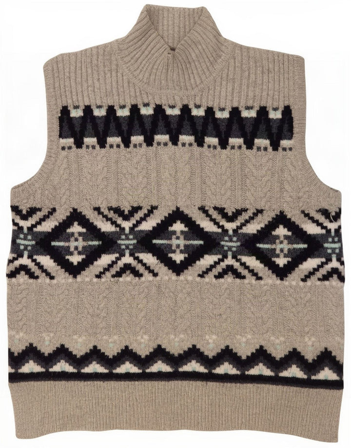 Marks & Spencer Herrevest Tank Top Mellemgrå Geometrisk Polyester