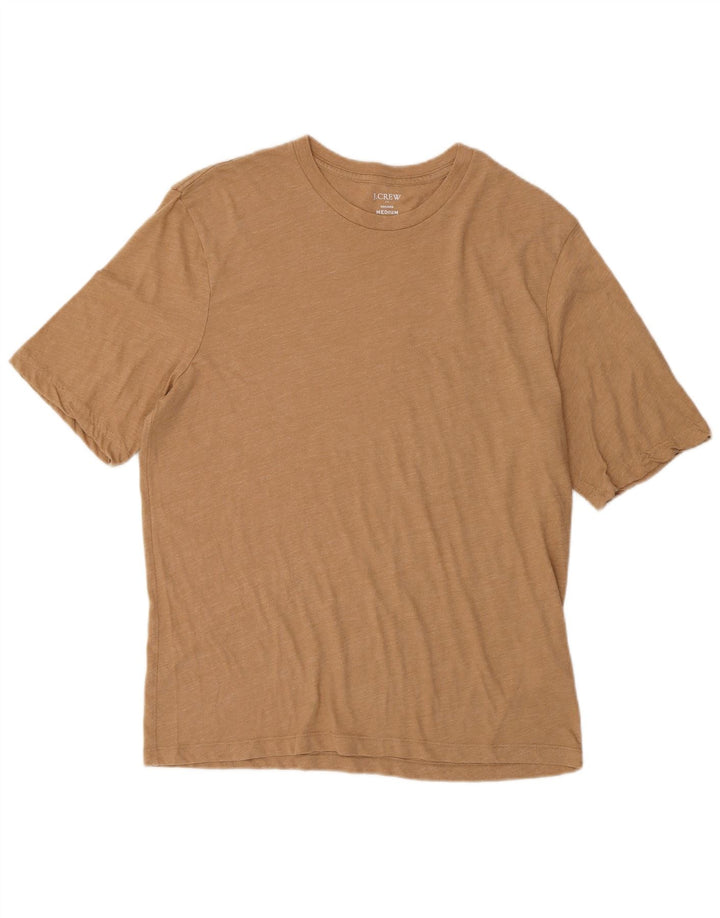 J. Crew Herre T-shirt Top Medium Beige Flecked Bomuld