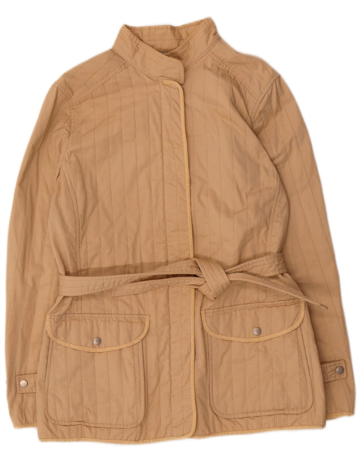 Fay Quiltet jakke til kvinder UK 18 XL Beige Bomuld