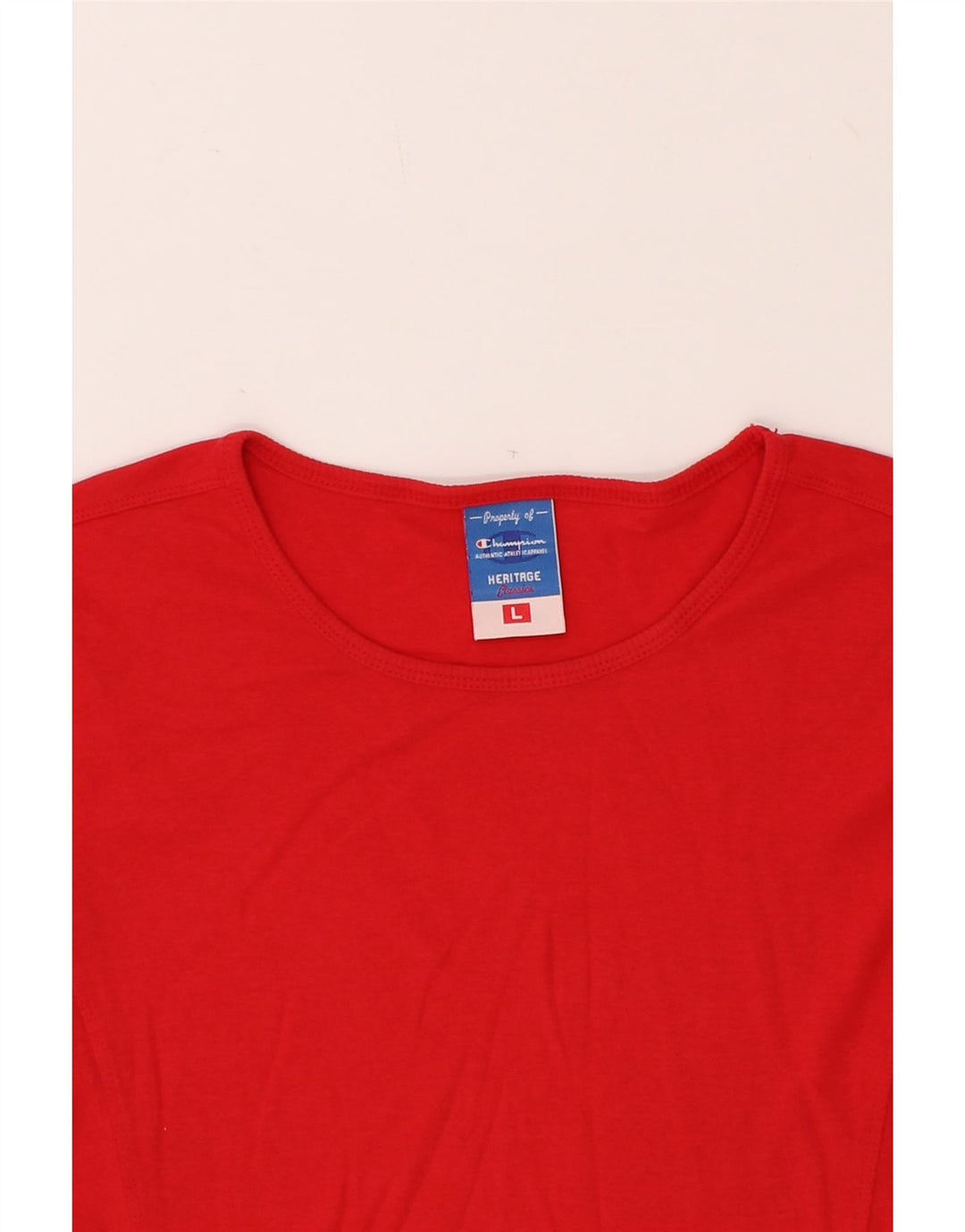 CHAMPION Womens Heritage Classics Top Long Sleeve UK 14 Large Red Cotton Vintage Champion and Second-Hand Champion from Messina Hembry 