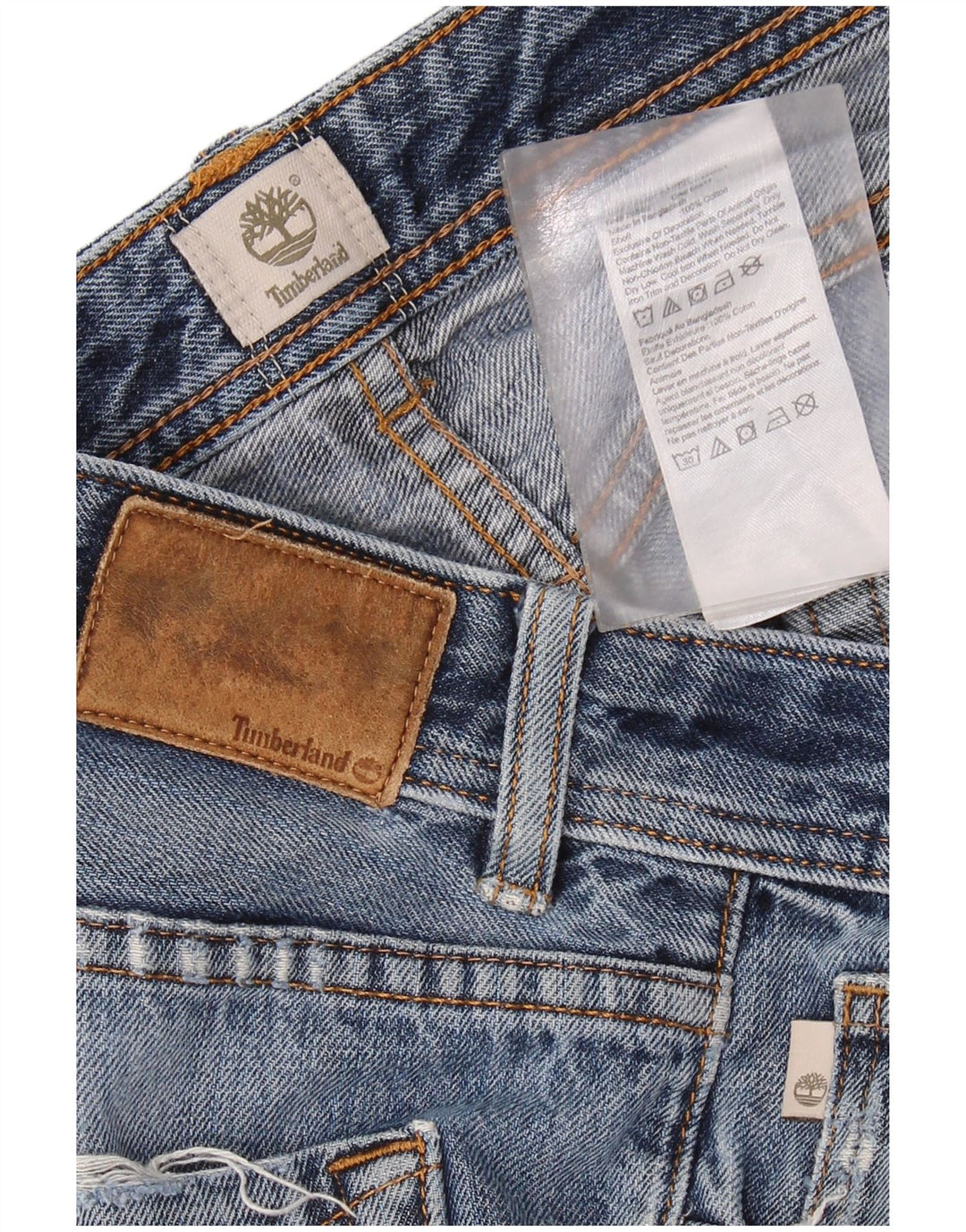 TIMBERLAND Straight jeans til mænd W34 L31 blå bomuld