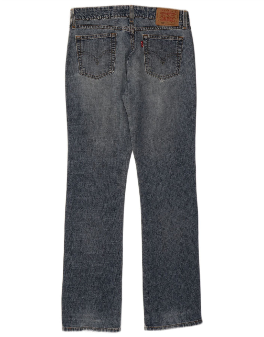 Levi's Womens 518 Super Low Bootcut Jeans US 3 Small W28 L30 Blue Cotton