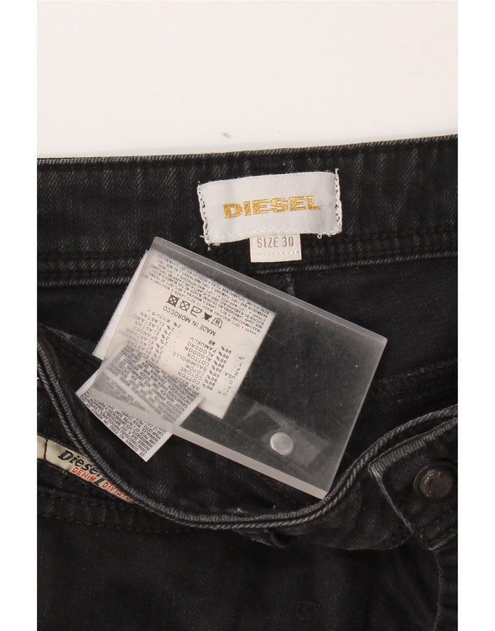 Diesel Dame Skinny Jeans W30 L28 Grå Bomuld