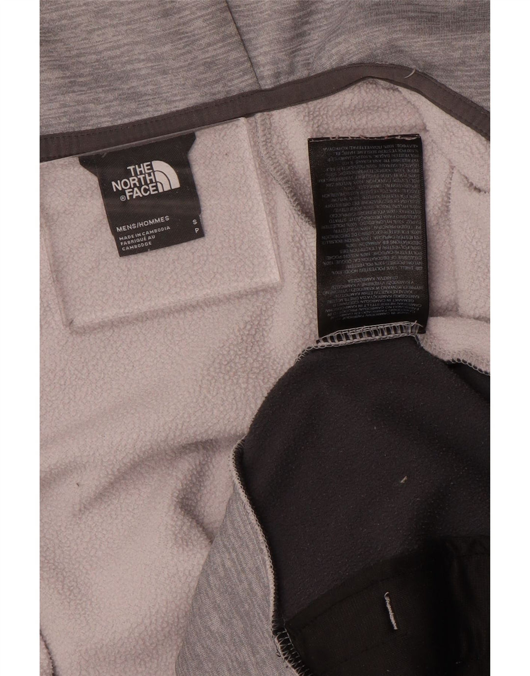 The North Face Herre hættetrøje med lynlås, lille grå flækket polyester