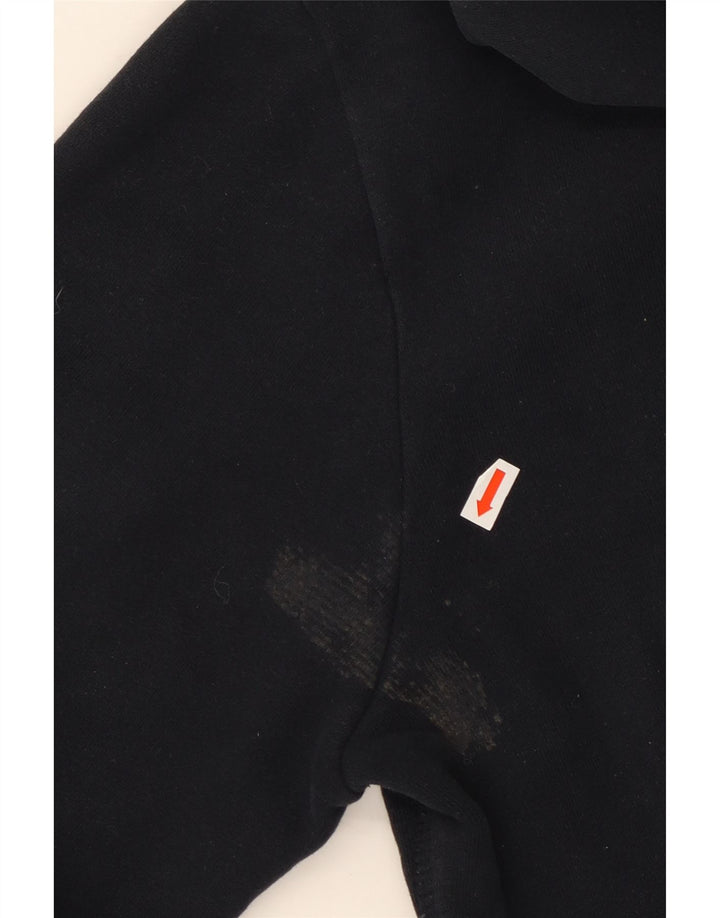 SUPERDRY Grafisk hættetrøje til kvinder UK 18 XL Sort bomuld