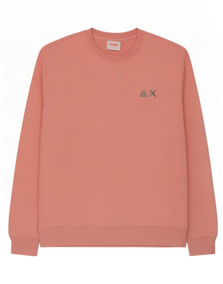 Sun68 Herre Sweatshirt Jumper Stor Pink Bomuld