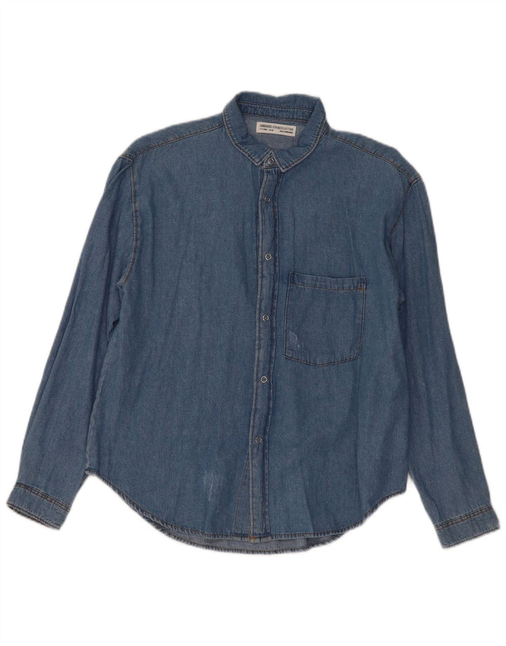 Zara Boys Denimskjorte 13-14 år Blå Bomuld