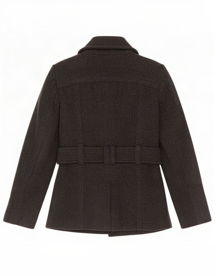Zara Womens Pea Coat UK 6 XS Grå Uld