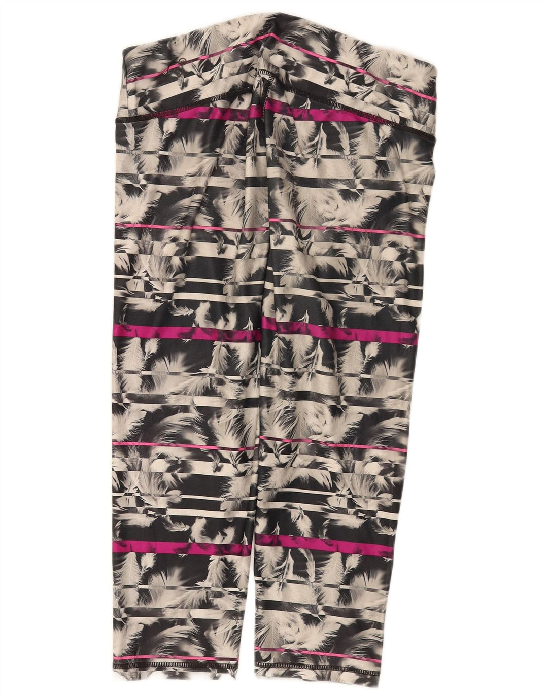 Puma Dame Abstrakt Mønster Capri Leggings UK 14 Stor Flerfarvet