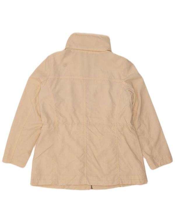 Marks & Spencer Dame Hooded Utility Jacket UK 16 Large Off White