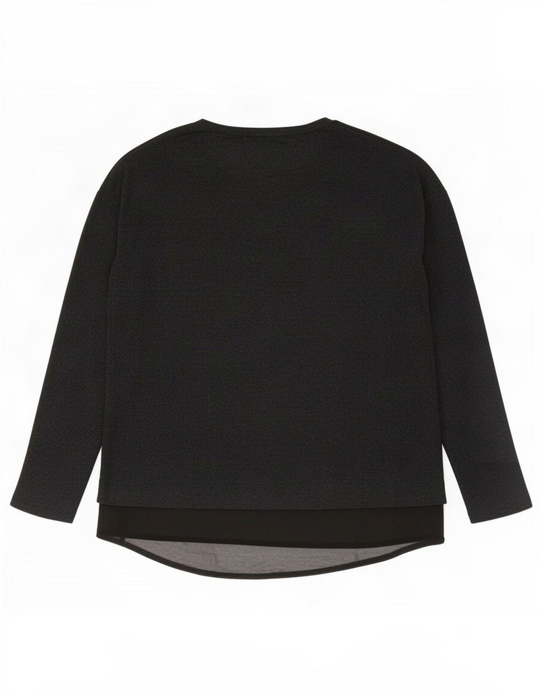 Zara Dame Oversized Top Langærmet UK 10 Small Grey Colourblock