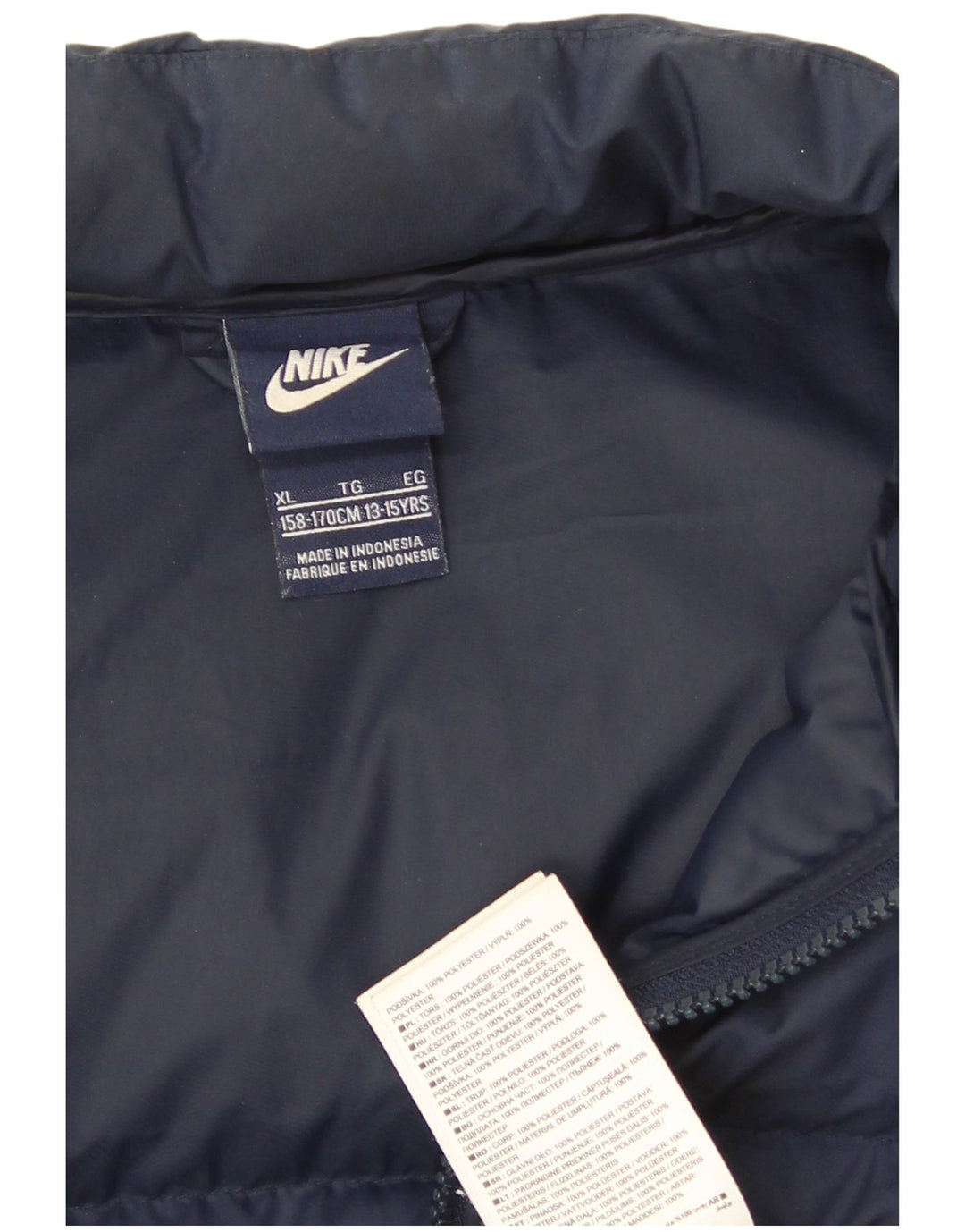 Nike Boys Polstret Gilet 13-14 år XL Navyblå polyester