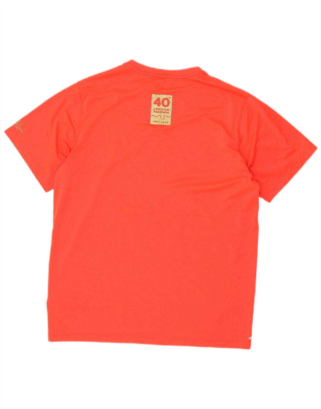New Balance Herre Grafisk T-Shirt Top Stor Rød Polyester