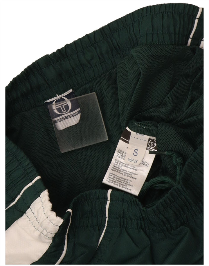 Sergio Tacchini Herre træningsdragt Bukser Small Green Colourblock Polyester