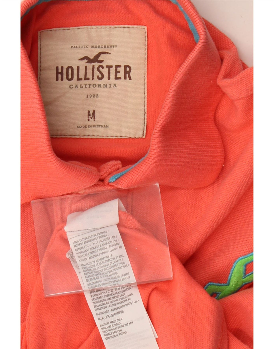 HOLLISTER Herre poloshirt Medium rød bomuld