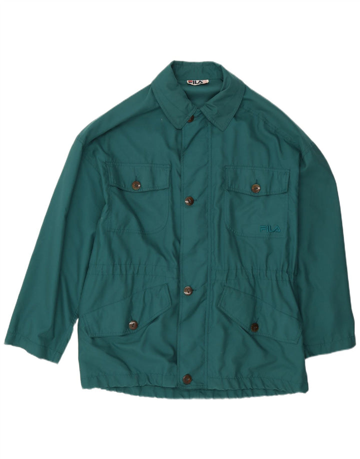 Fila Herre Loose Fit Utility Jacket IT 48 Medium Green Polyester