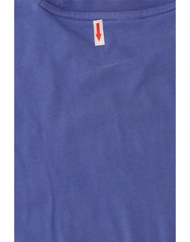 Reebok Herre grafisk T-shirt top mellemblå bomuld