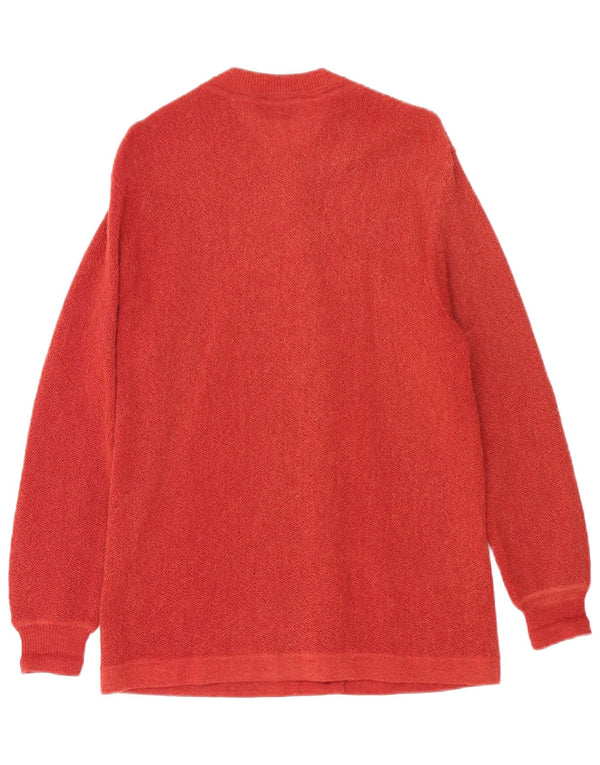 Clark Ross Dame Longline Cardigan Sweater UK 14 Medium Burgundy