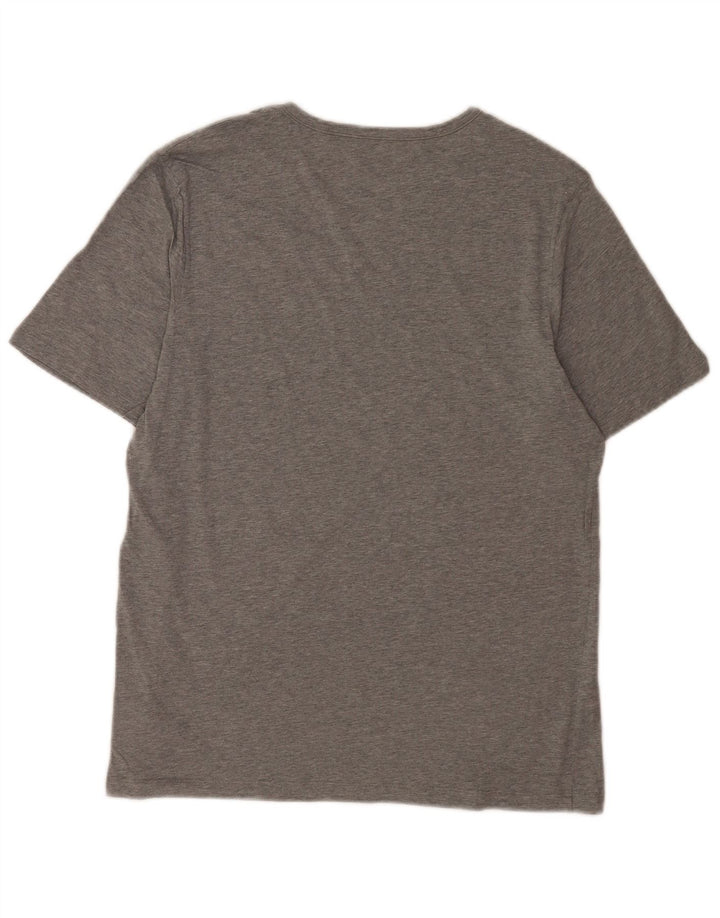 Hugo Boss Herre T-Shirt Top Stor Grå Flecked Bomuld