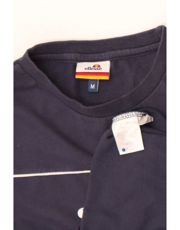 Ellesse Herre Regular Fit Grafisk Top Langærmet Medium Marineblå Bomuld