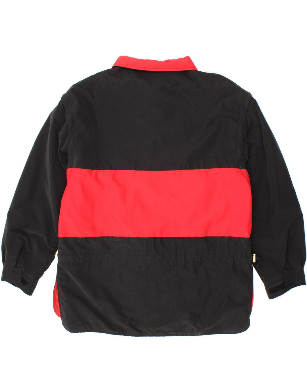 ELEGANCE Womens Windbreaker Jacket UK 16 Large Black Colourblock Polyester Vintage Elegance and Second-Hand Elegance from Messina Hembry 