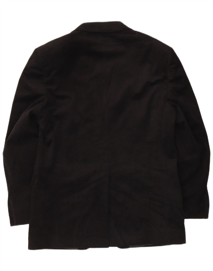 Marks & Spencer Herre 2-knaps Velour Blazer Jacket UK 40 Medium Sort