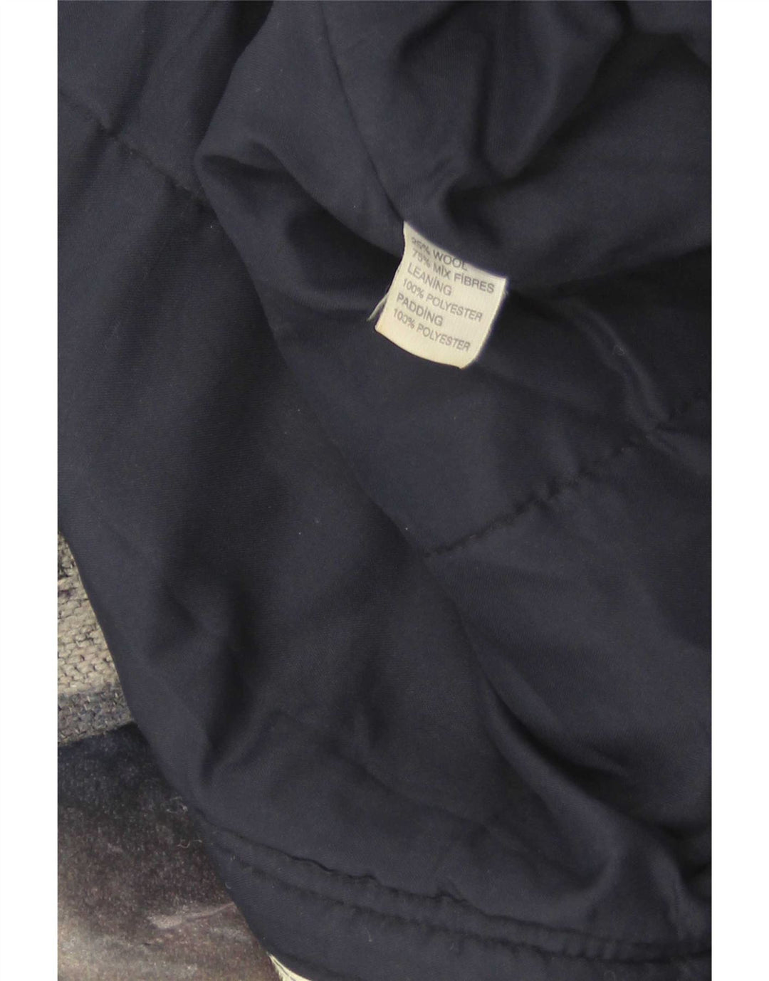 Vintage Herre Duffle Jacket UK 40 Large Grey Fair Isle Wool