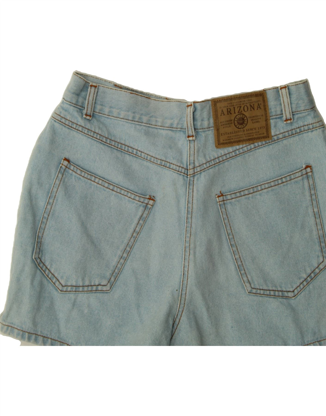ARIZONA Womens Denim Shorts UK 12 Medium W28  Blue Cotton Vintage Arizona and Second-Hand Arizona from Messina Hembry 