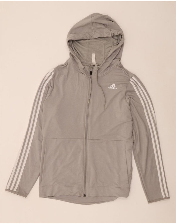 Adidas Dame Hættetrøje Sweater UK 20/22 XL Grå Rayon
