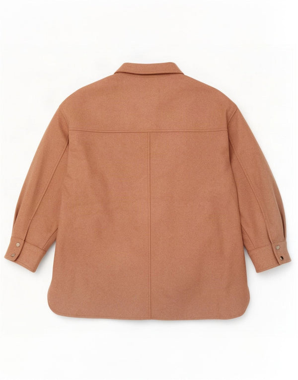 Zara Dame Shacket Oversized Jacket UK 14 Medium Pink Polyester