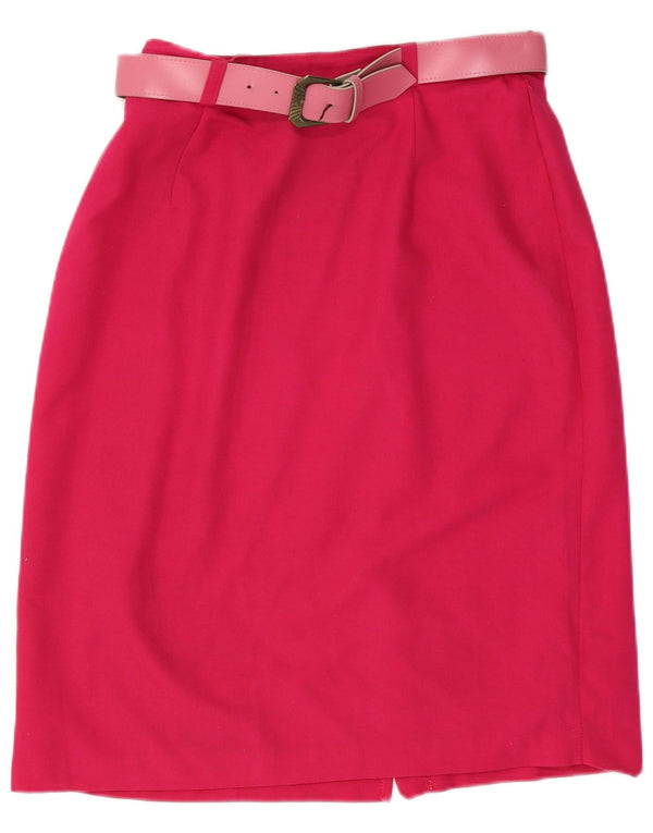 ETAM Womens Pencil Skirt UK 16 Large W32 Pink Polyester