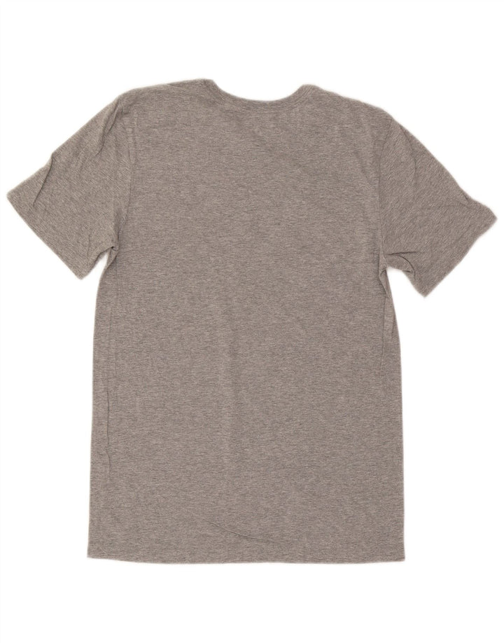 Nike grafisk T-shirt top til mænd, lille grå flækket bomuld